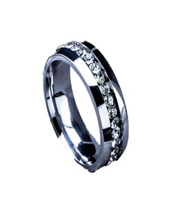 10 pc's hele sieraden veel top Tsjechische strassige roestvrijstalen ringen 55114397278