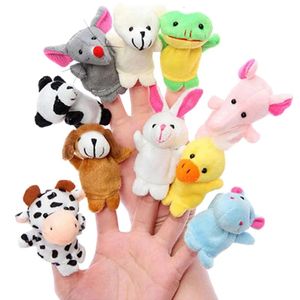 10 pièces bébé en peluche jouet marionnettes à doigt accessoires poupée animale marionnette à main enfants jouets enfants cadeau AN88 231220