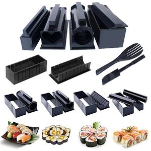 Kit d'équipement pour machine à Sushi, 10 pièces, boule de riz japonaise, moule en rouleau de gâteau, outils de fabrication de moules multifonctionnels de cuisine, 240103