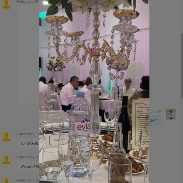 10 piezas) centros de mesa de acrílico de metal dorado antiguo, elegantes y altos, baratos, al por mayor, para decoración de mesa de boda best0076jk