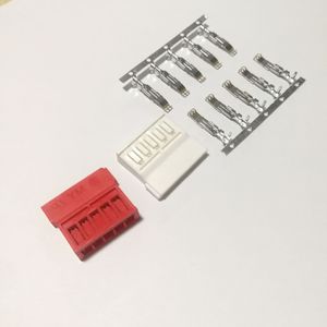 10 stuks per set HDD SSD harde schijfaandrijving 15p SATA voedingskabel rechte pin -draadterminals elektrische connectoraansluiting rode witte kleur