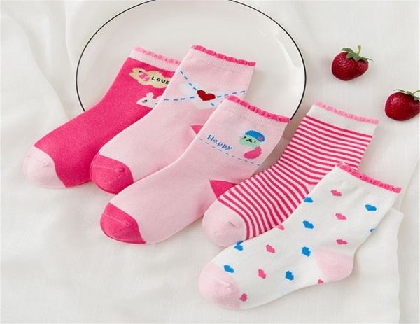 10 pièceslot unisexe Skarpetki nouveau-né chaussette enfants garçon rose lapin tricot coton doux bébé chaussettes belle fille enfants 039s Miaoyouto3259048