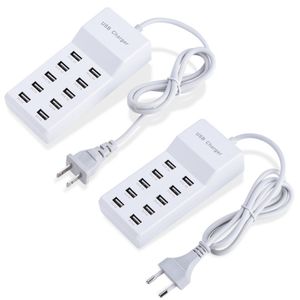 10 poort USB-oplader Adapter Fast Charging Hub Station Power Supply Charger Adapters voor Telefoon Tablet Camera