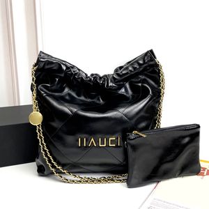 10 Womans de qualité grand sac à bandoulière Sac de créateur 22 sac de luxe en cuir noir cordon de main sac à main