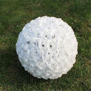 Boule de fleurs artificielles en soie, 10 pouces (25cm), boules de baiser de mariage, Pomander, décoration de centres de table, livraison gratuite