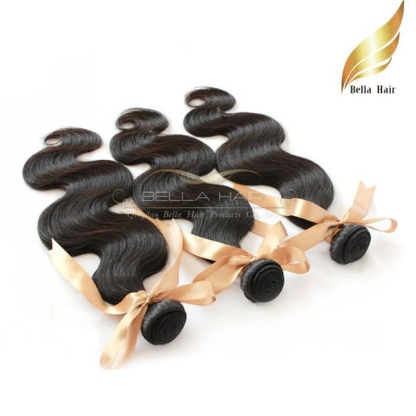 10 28 100 trame de cheveux humains malaisiens 4 pcs lot reine produits extension de cheveux vague de corps couleur naturelle bellahair