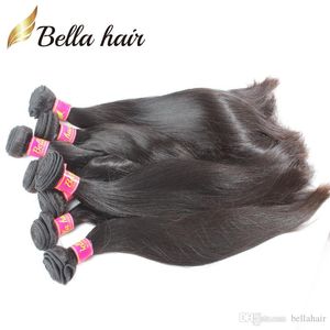 Bellahair 100% Mongoolse menselijke maagd haar bundels body wave menselijk haar inslag extensions dubbele inslag 10 