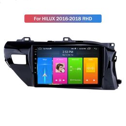 10 "Auto Stereo 2 DIN GPS Android 10.0 Auto DVD-speler voor Toyota Hilux 2016-2018 RHD met WiFi Mirror Link