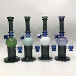 10 "Aangepaste geassorteerde kleur glazen water bong turbine percolator cycloon bongs accepteren OEM kan alleen logo op het geven