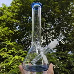 10 "Smoking Shisha Pipe de narguilé en verre Pipe d'eau de bang de bongbbler Bongs avec bol bleu