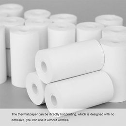 10 rouleaux d'enfants blancs caméra bois pulp papier thermique imprimé instantané pour enfants