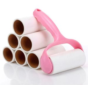 10 Rolls1 Hendel Sticky Roller Sticky Stick Paper Scheerbare lijmborstel Kleding Kinderborstel Haarverwijderingskit JK2006XB2562870