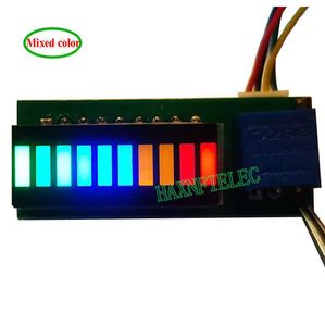 Microamplificador de potencia de 10 segmentos, indicador de melodía musical, pantalla LED, contador de espectro de nivel, CC 9V-12V