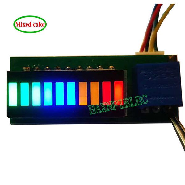 Micro amplificateur de puissance à 10 segments, indicateur de mélodie musicale, affichage LED, compteur de spectre de niveau, DC 9V-12V