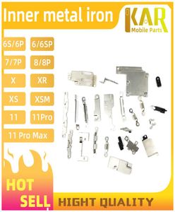 10 Set Fleet Full Inner Metal Bracket Presseur pour iPhone 7 8 Plus 7G 8G x XR XS à l'intérieur de petites pièces Plaque de bouclier Kits complets Pièces F3731064