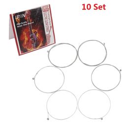 10 Set IRIN E102 6 Stuks Elektrische Gitaar Snaar Nikkellegering Wond Elektrische Gitaar Vervangende Onderdelen Accessoires String