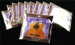 10 juegos de cuerdas de guitarra clásica de nailon transparente Aman A280 1st6th 028044 cuerdas de alta tensión 2909081