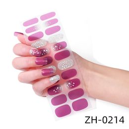 10 feuilles autocollants à ongles massifs violets enveloppements d'ongles complets pour femmes décalcomanies de nail art bandes de vernis à ongles 220 conseils bandes de ongles en gel autocollants de vernis à ongles