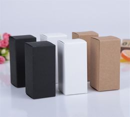 Boîte en carton en papier kraft noir de taille noire à lèvres à lèvres à lèvres Cosmetic Perfume Boîte en papier kraft Boîte d'emballage d'huile essentielle LZ14168727389