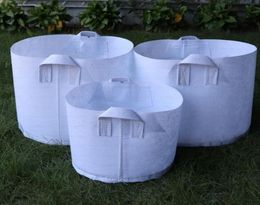 10 tailles Option Pots non tissés tissu réutilisable Softsidé Homout respirant Plantation de sacs avec des poignées grandes jardinières à fleurs9411961