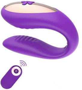 Vibrateur de fréquence à 10 vitesses, étanche, Type U, sangle sur vibrateur, Rechargeable par USB, masturbateur féminin, jouets sexuels J2208
