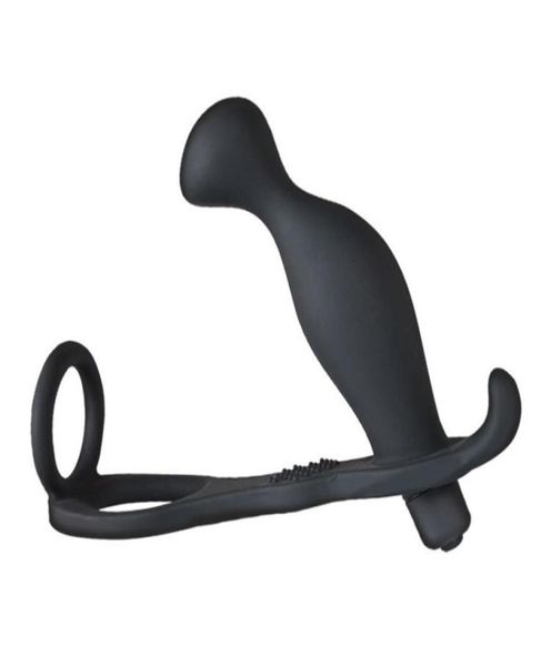 10 vitesses mâle masseur de Prostate anneau de coq vibrant godemichet anal anneau de pénis crochet anal sangle sur jouets sexuels pour hommes Anal Vi7503222