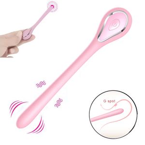 10 Speed Mini Slim Vibrator Wand Clitoris Massage Vagina Stimulatie Urethrale stick G-spot Vrouwelijke masturbator Erotisch sexy speelgoed