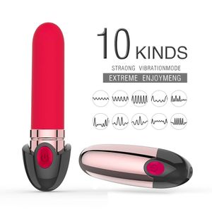 10 velocidades Orgasmo Productos adultos del sexo Mujeres Lápiz labial erótico Bolas de la vagina Vibrador inalámbrico Huevo Masturbación Estimulación del clítoris 240117