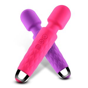 Vibrador fuerte de 10 velocidades, varilla de calentamiento inteligente, carga USB, masaje corporal, estimulador de clítoris, vibración, juguetes sexys para adultos