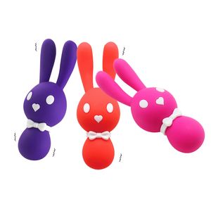 10 Speed ​​USB Opladen Rabbit Vibrerende Ei G-Spot Nipple Clitoris Stimulator Massage Vibrator Masturbatie Volwassen Seksspeeltjes A3 S18101905