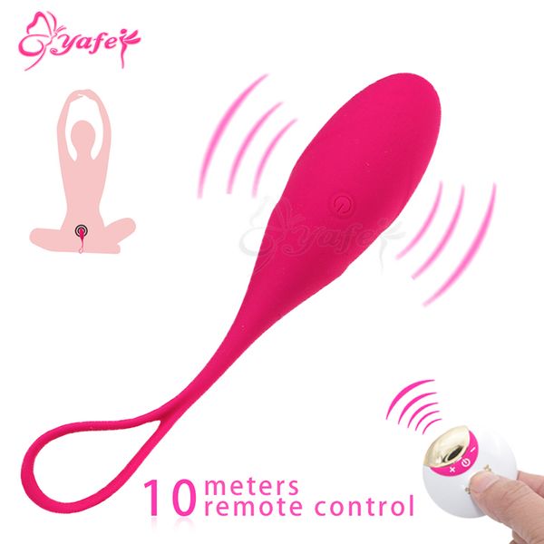 Oeufs vibrants à 10 vitesses pour femmes Vibromasseur rechargeable Kegel ball Silicone ben wa ball étanche Produit adulte sex toy pour femmes S18101003