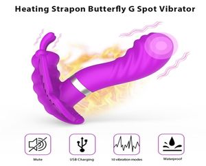 10 snelheden vlinder vibrators voor vrouwen rotatie dildo seksspeeltjes voor womang spot clitoris stimulatie seksproduct voor volwassen LJ20122664286