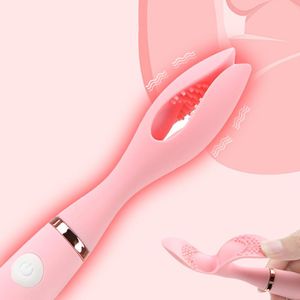 Vibrador con Clip para clítoris de 10 velocidades, consolador para masturbación, punto G, pezón estimulador, masajeador, productos íntimos, juguete sexy para mujeres y parejas