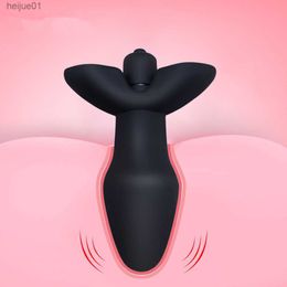 10 Vitesses Gode Vibrateur Anal Plug Sex Toys pour Hommes Femmes Noir Silicone Médical Butt Plug Produits de Sexe pour Femme Adulte Boutique L230518