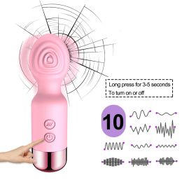 10 vitesses puissantes vibratrice AV Magic Wand Clitoris Stimulator Sex Toys for Women G Spot Massageur Adult Female Sexe Erotic