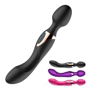 10 vitesses de gros vibrateurs puissants pour les femmes Magic Wand Body Massager Sex jouet pour femme Clitoris Stimuler les produits femelles 0216