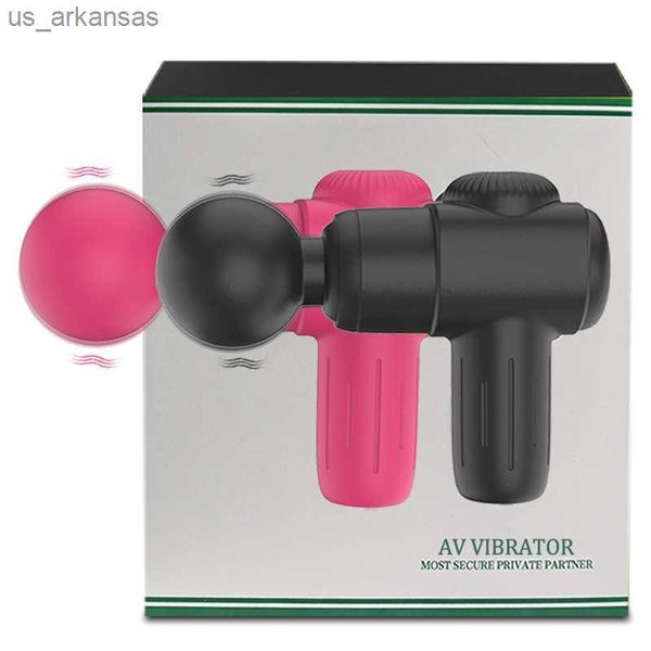 10 Vitesses Puissant Mini Portable AV Baguette Magique Vibrateur Femelle Clitoris Stimulateur Étanche Masseur Sex Toys pour Femmes Adultes L230523