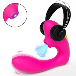 10 vitesses Vagin Sucking Vibrator vibrant Sucker Oral Sex Suset Clitoris Stimulator érotique jouet pour les femmes Wellness sexuel 240403