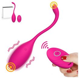 10 vibrations d'œufs vibrants Vaginal Ball Wireless Remote Remote Oeufs Oeufs Sext Toys pour femmes anal G-spot Clitoris Stimulation 240401