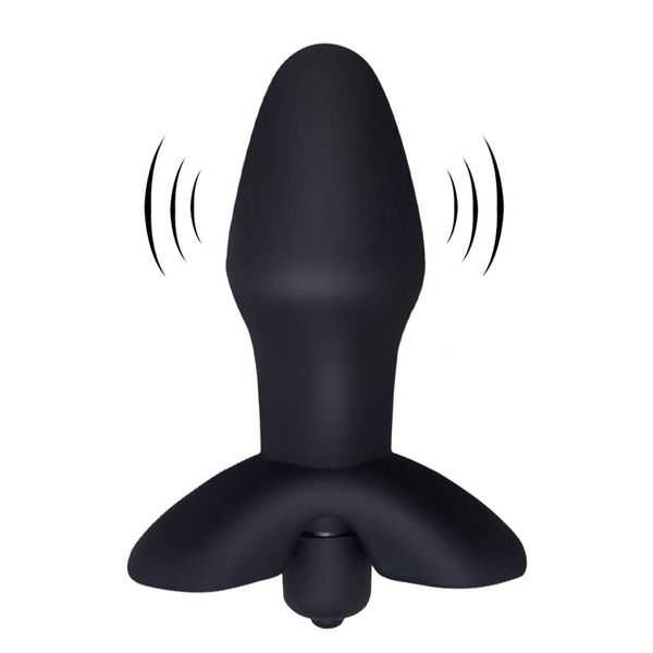 Vibrateur à 10 vitesses, Plug Anal, jouets sexuels pour hommes/femmes, Plug Anal en Silicone médical noir, jouets sexuels J2221