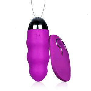10 vitesses vibrateur jouets sexuels pour femme avec télécommande sans fil étanche silencieux balle oeuf USB jouets rechargeables pour adulte P0818