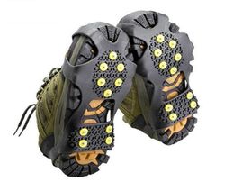 10 goujons Ice Gripper Antisiskid Snow Ice Climbing Shoe Spiks Grips Crampons Crames Overshoes SC1298635639