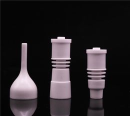 10 estilo clavo de cerámica sin domingo femenino con tapa de carbohidratos de cerámica Ajuste 16 o 20 Enail Coil vs Titanium Nail3618069