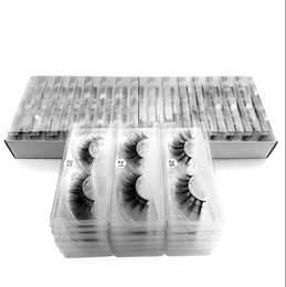 10 stijlen 15mm oog wimpers 3D Mink Eyelashes Custom Private Label Natuurlijke Lange Pluizige Wimper Extensions Eye Beauty Tool GGA3444