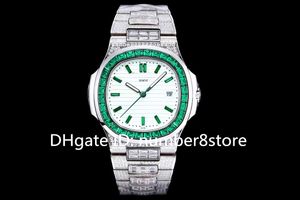 10 estilos 5711 Diamond Luxury Mens Watch Swiss 324 Relojes de pulsera mecánicos automáticos de diseño 28800 VPH Fecha Zafiro 904L Relojes impermeables de acero inoxidable