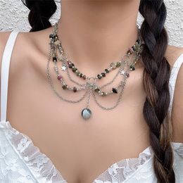 Collier de perles d'amour papillon, 10 Styles, avec pendentif en cristal exagéré et à la mode, ras du cou, chaîne serpent pour femmes