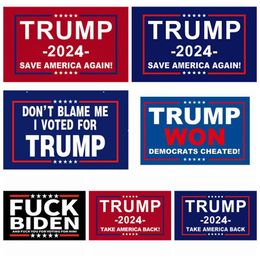 Donald Trump Car Stickers 2024 3.9x5.9 inch bumper sticker Keep Make America Great Decal voor Windows House Laptop Styling Vehicle Paster neemt Amerika weer terug