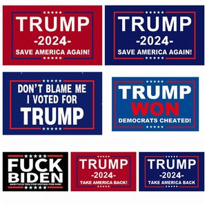 Autocollants de voiture Donald Trump 2024 3,9 x 5,9 pouces Keep Make America Great Decal pour Windows House Laptop Styling Vehicle Paster Take America Back Again