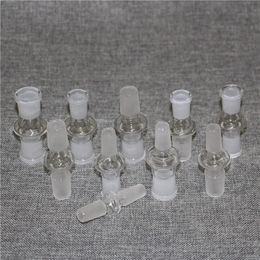 10 Styles Verre Adaptateur 7cm Narguilé Bol Adaptateur 14mm-14mm 18-18mm Femelle 14-18mm mâle verre bong pipe à eau plate-forme pétrolière