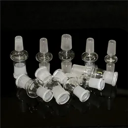 10 Estilos Adaptador de vidrio Adaptador de tazón de cachimba 14 mm-14 mm 18-18 mm Hembra 14-18 mm macho bong de vidrio plataforma petrolera de tubería de agua